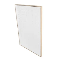 White wooden abstract dimensional dot home wall décor with brown wooden frame