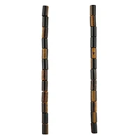 Yellow Tiger's Eye Tube Beads by Bead Landing