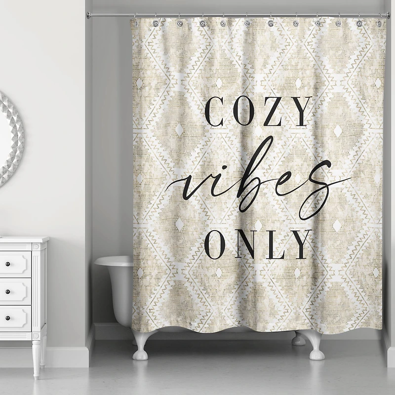 Cozy Vibes Only Shower Curtain