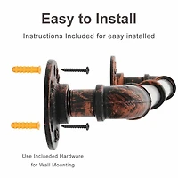 NEX™ Bronze Pot Rack Wall Mounted Kitchen Pot Lid Organizer