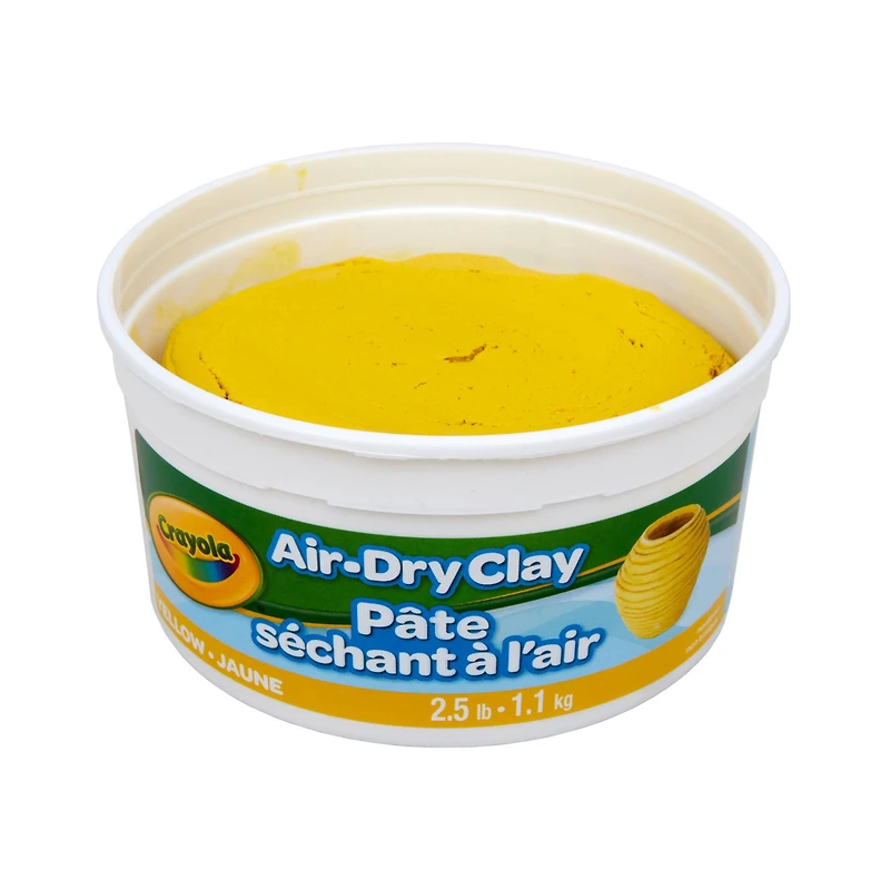 Crayola® 2.5lb. Yellow Air Dry Clay Tub