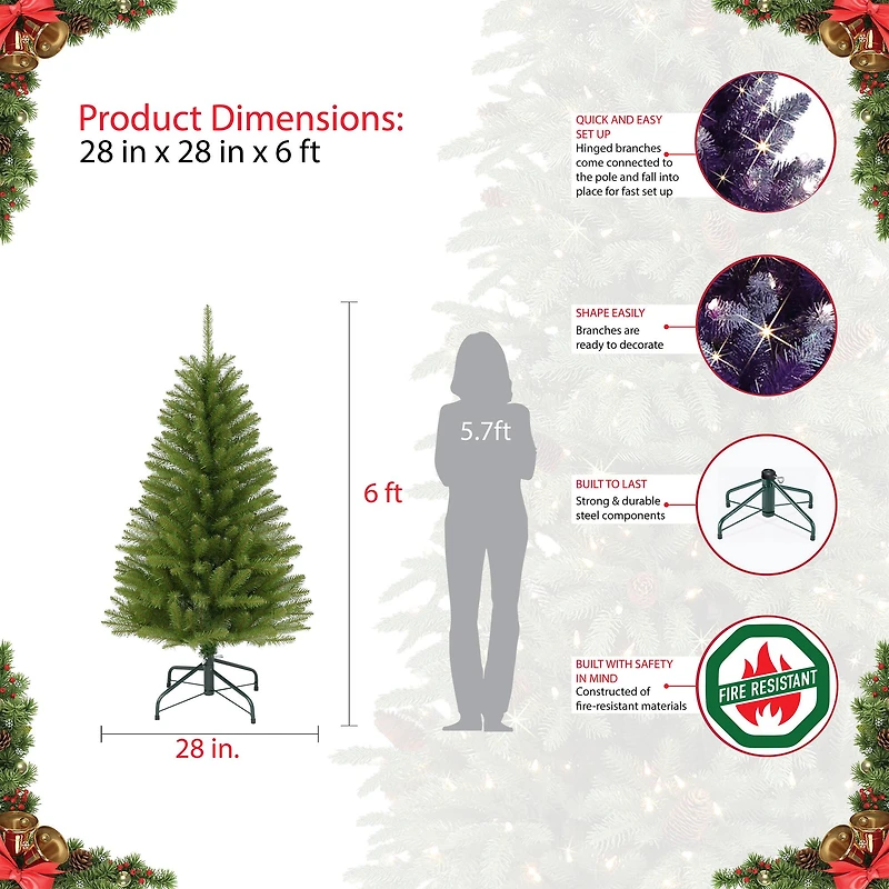 6ft. Unlit Pencil Fraser Fir Artificial Christmas Tree