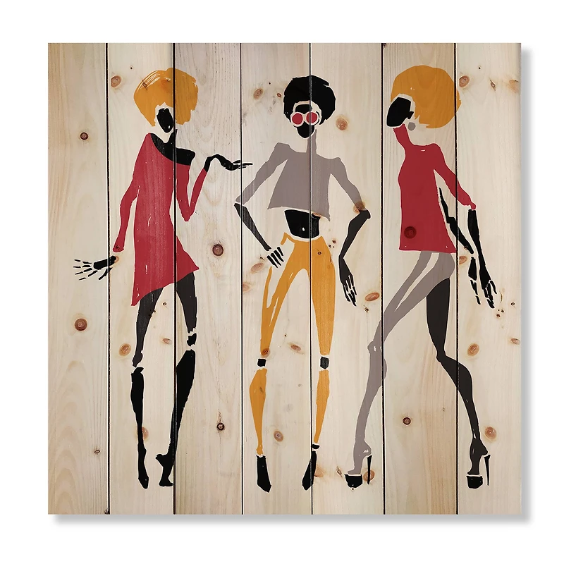 Designart - African American Women Silhouettes I