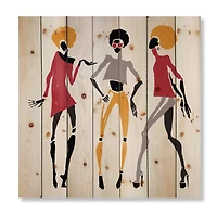 Designart - African American Women Silhouettes I
