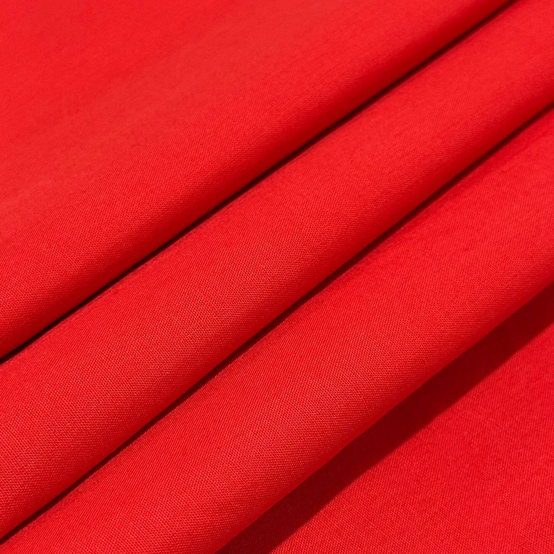 Feldman Red Broadcloth Fabric