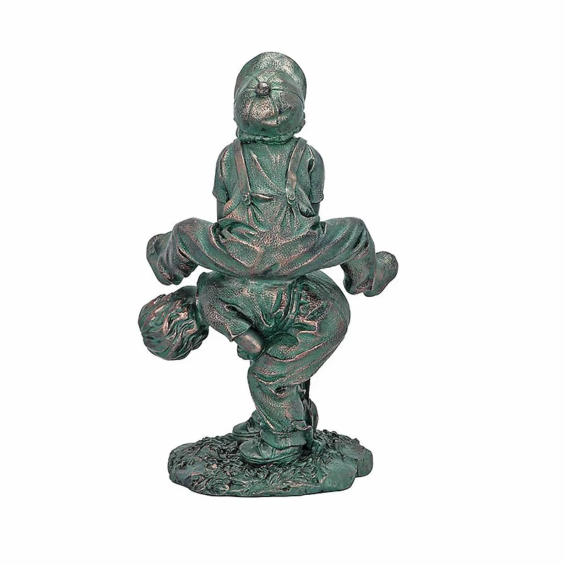 Design Toscano 16" Leap Froggin Playing Boys Garden Statue