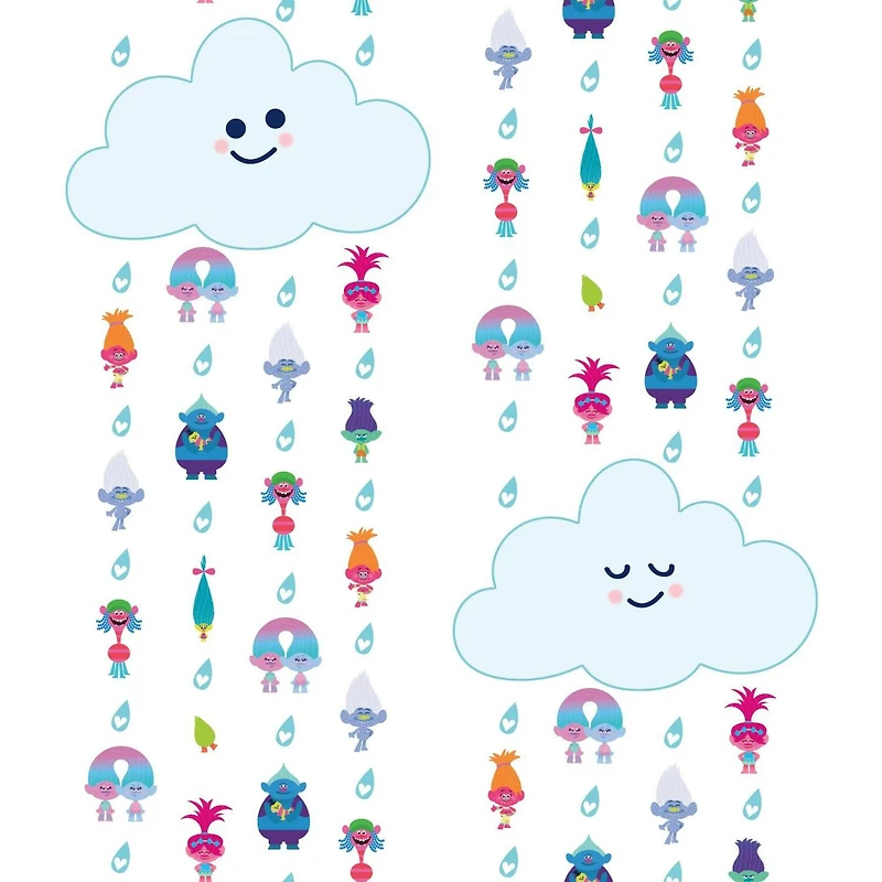 RoomMates Trolls Clouds Peel & Stick Wallpaper