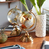 CosmoLiving by Cosmopolitan Gold Glass Traditional Globe