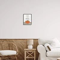 Stupell Industries Autumn Seasonal Phrase Framed Giclee Art