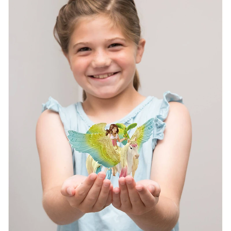schleich® Bayala® Fairy Surah with Glitter Pegasus Figurine Playset