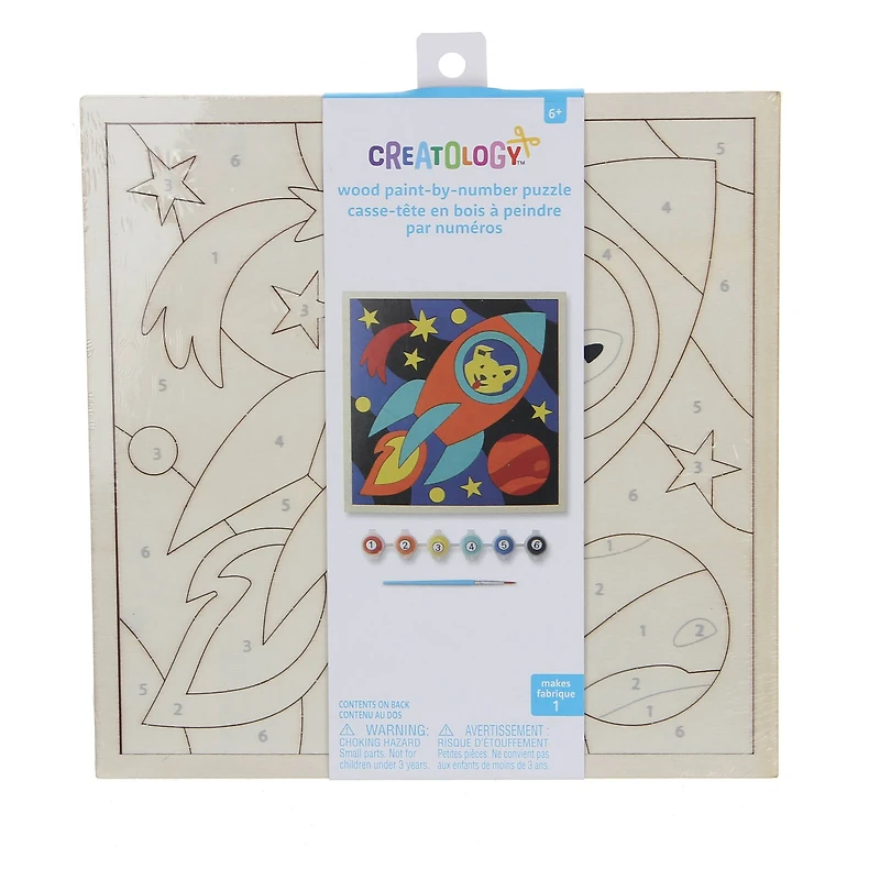 Space Wood Paint-by-Number Puzzle Kit by Creatology™