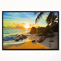 Designart - Sunset in Tropical Beach