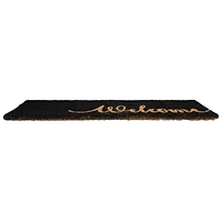 Hello Honey® Black Natural Coir Welcome Step Doormat
