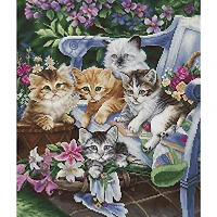 Luca-S Purfect Gardening Buddies Counted Cross-Stitch Kit