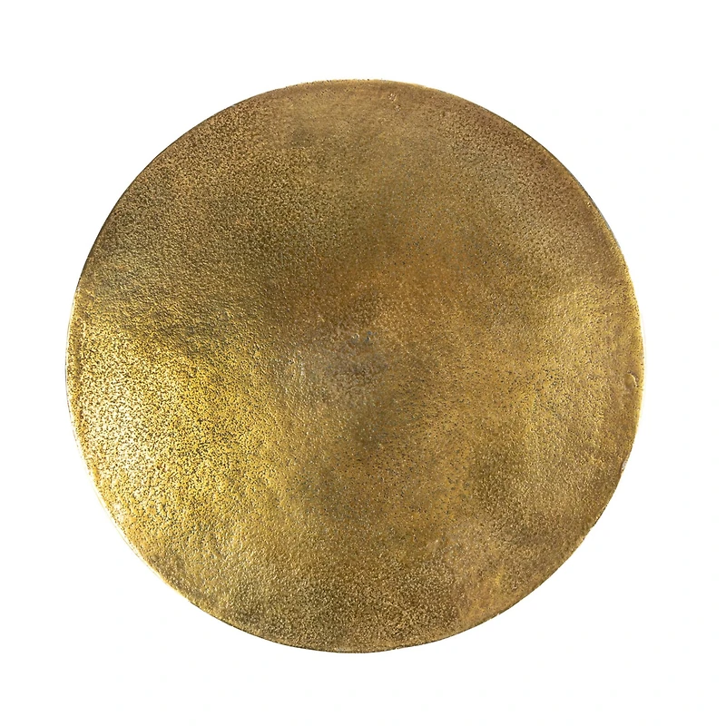 Hello Honey® 19" Round Gold Nautical Accent Table with Anchor Base