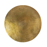 Hello Honey® 19" Round Gold Nautical Accent Table with Anchor Base