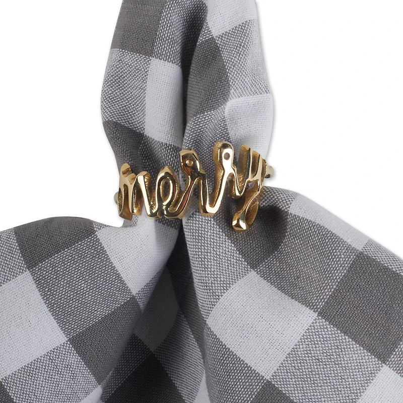 DII® Merry Napkin Rings, 6ct.