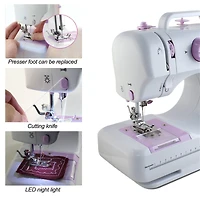 NEX™ Lavender Purple Modern Crafting Sewing Machine with 12 Built-In Stitches
