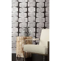 RoomMates Black Mid-Century Beads Peel & Stick Wallpaper