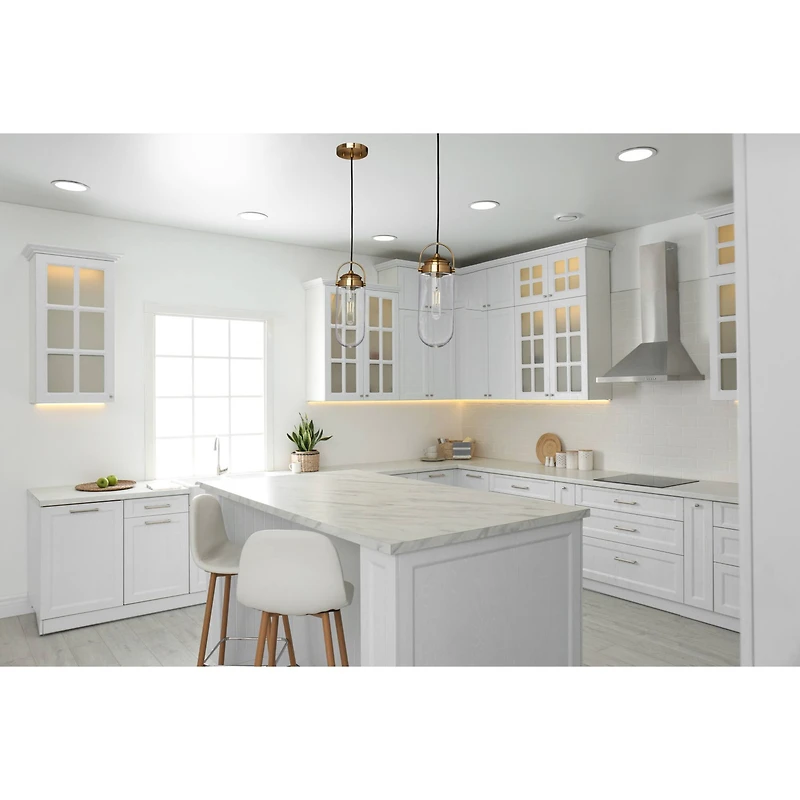 Hello Honey® Robert Stevenson Lighting Shiloh Metal & Glass Ceiling Light