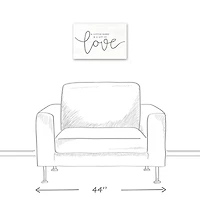 A Little Sleep A Lot of Love 12" x 18" Canvas Wall Art