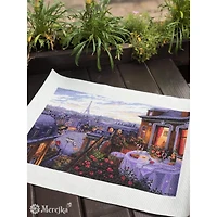 Merejka Paris Evening Deja Vu Counted Cross Stitch Kit