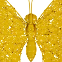 Set of 2 White Metal Farmhouse Garden Wall Decor, 25", 27"