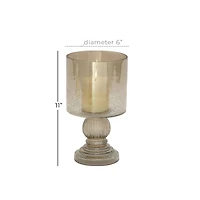 11" Brass Traditional Hurricane Candle Holder