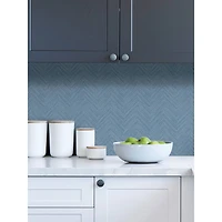 NuWallpaper Blue Sampson Peel & Stick Wallpaper