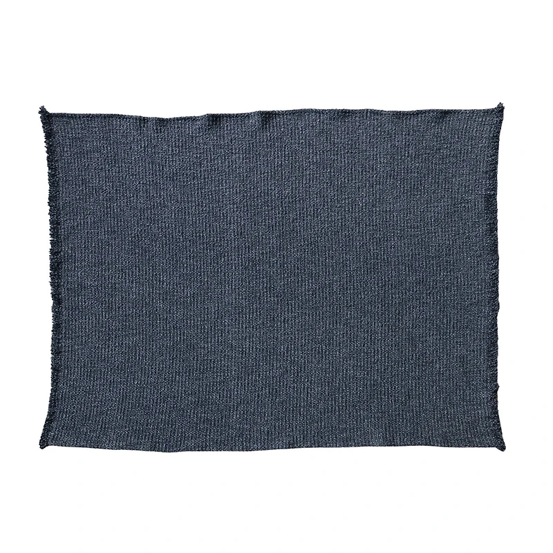 Hello Honey® Stonewashed Charcoal Bouclé Cotton Blend Throw