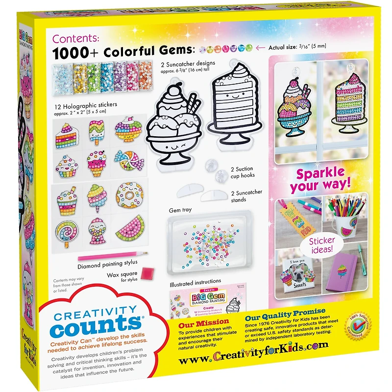 12 Pack: Creativity for Kids® Sweets Big Gem Diamond Painting