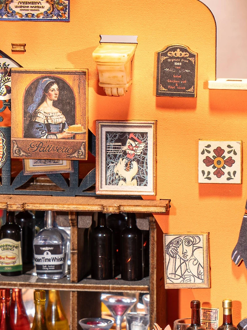 Rolife® Cheers Bar & Dining DIY Miniature House Kit