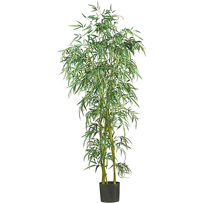 6ft. Potted Fancy Style Slim Bamboo Silk Tree 