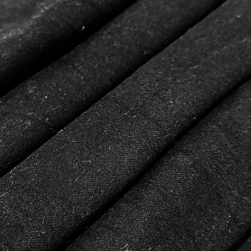Feldman Black Solid Cotton Flannel