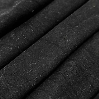 Feldman Black Solid Cotton Flannel