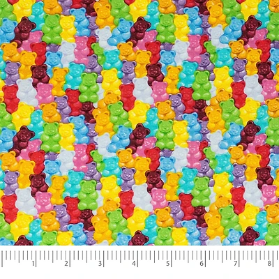 SINGER Rainbow Gummy Bears Cotton Fabric