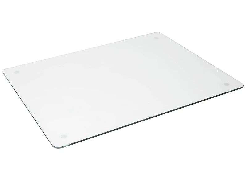 Mind Reader 24" Clear Glass Desk Pad