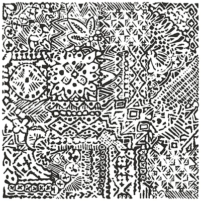 FloorPops Reo Charcoal Peel & Stick Floor Tiles