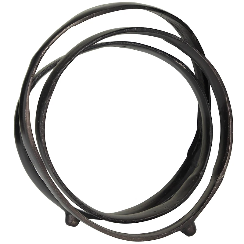 13" Aluminum Looped Abstract Sculpture