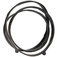 13" Aluminum Looped Abstract Sculpture