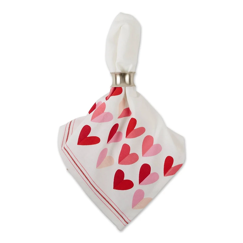 DII® Two Hearts Print Napkins, 6ct.