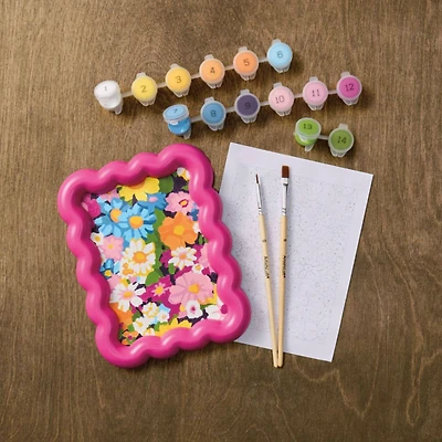 Flower Collage Paint-by-Number Framed Mini Kit by Artist's Loft®