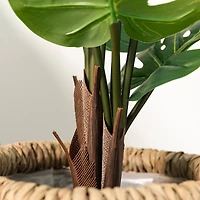 Glitzhome® 3.5ft. Faux Monstera in Pot