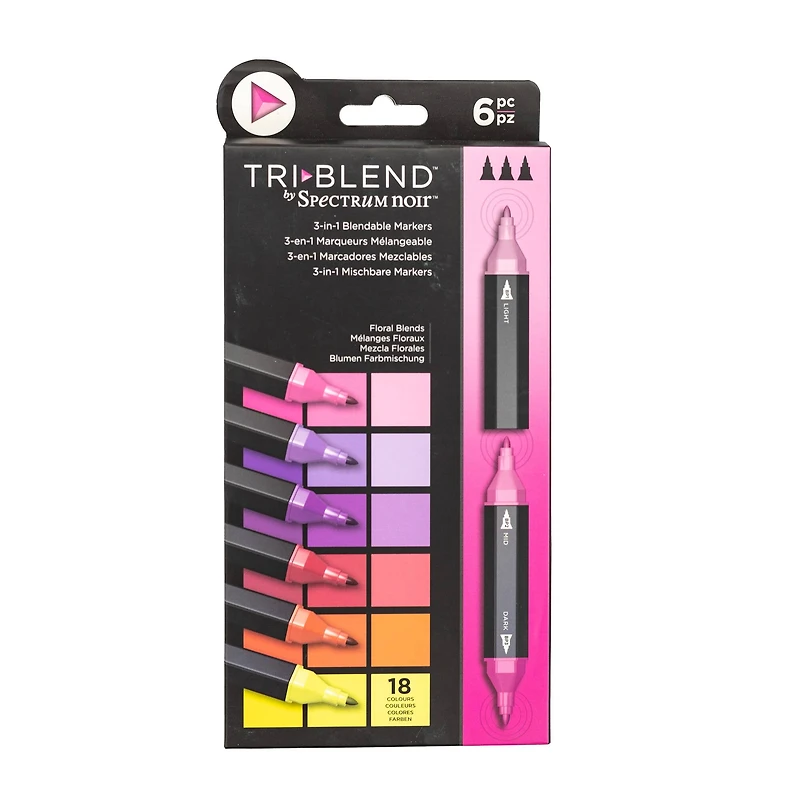 Spectrum Noir™ TriBlend™ Floral Blends Brush Marker Set