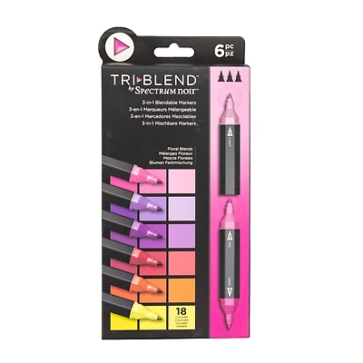 Spectrum Noir™ TriBlend™ Floral Blends Brush Marker Set