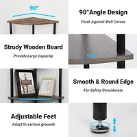 NEX™ 50" Brown 5-Tier Corner Shelf