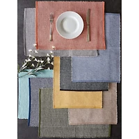 DII® 2-Tone Ribbed Placemats