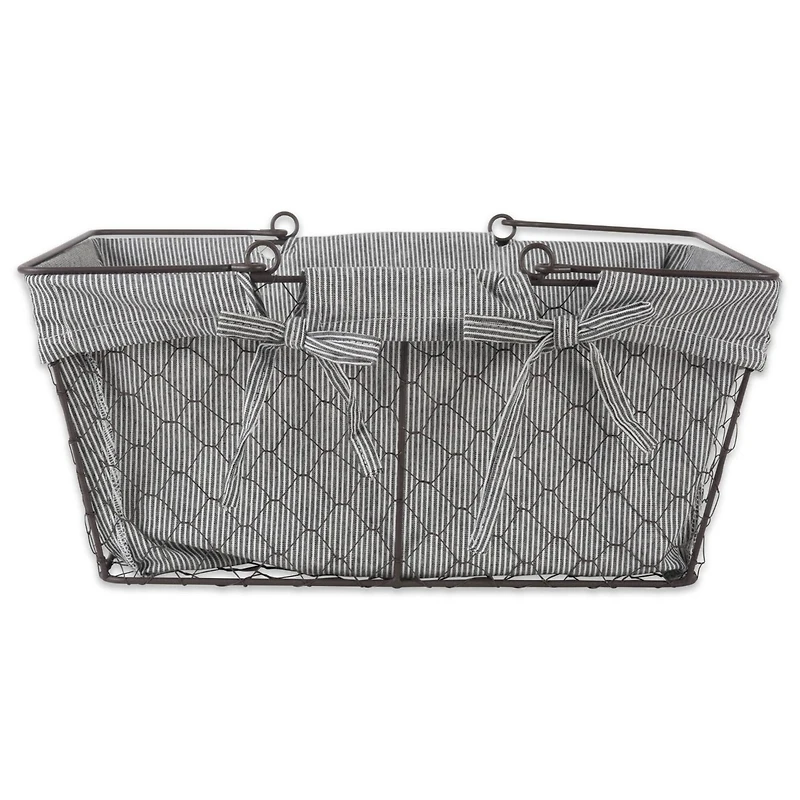 DII® Gray Chicken Wire Egg Basket