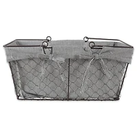 DII® Gray Chicken Wire Egg Basket