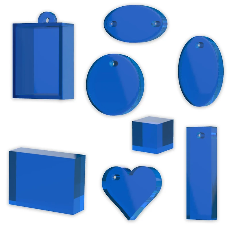 Blue Moon Studio™ UV Resin Craft Basic Shapes Flat Mold